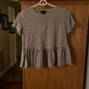 Grey babydoll tee, size XS